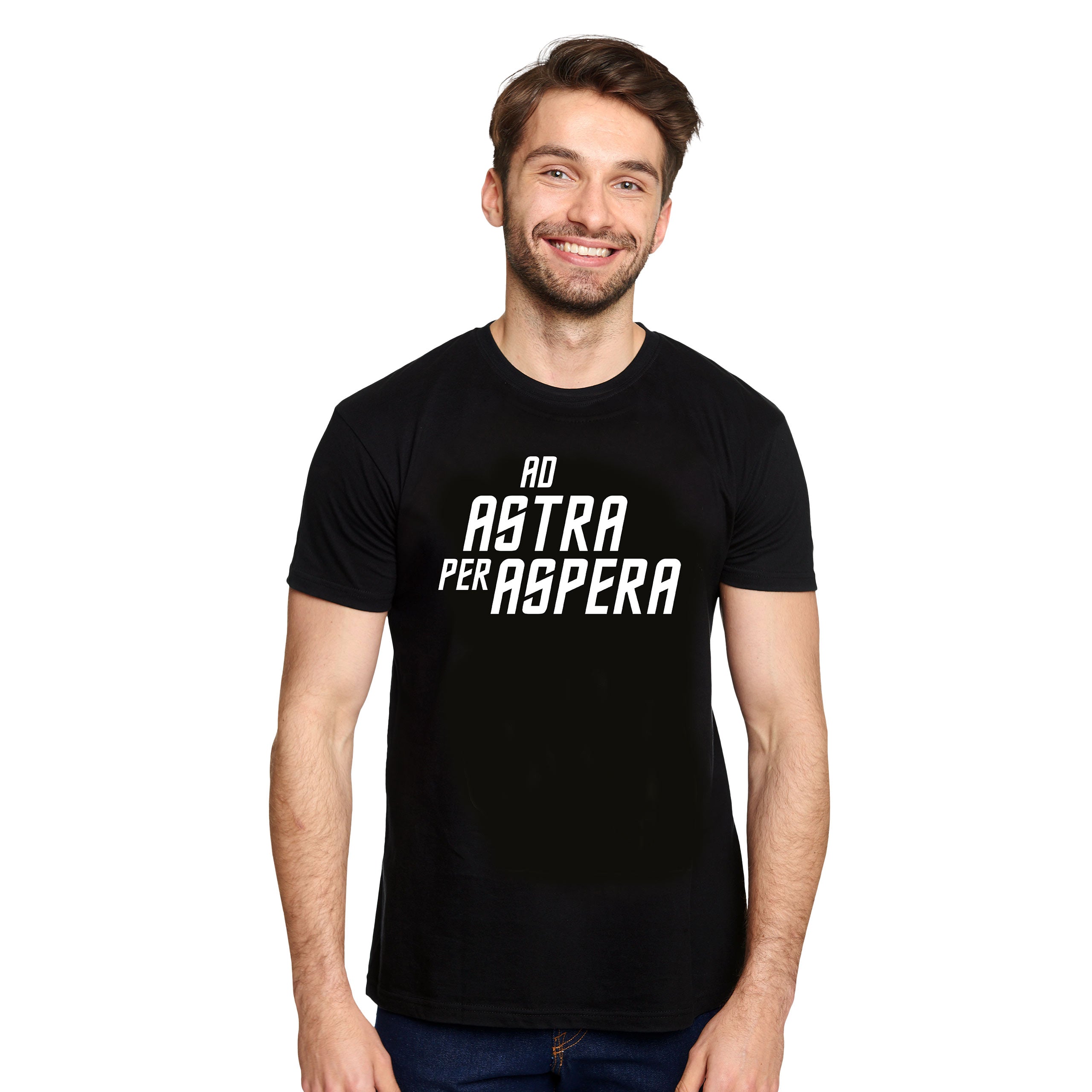 Produktbild Ad Astra Per Aspera T-Shirt für Star Trek Fans schwarz