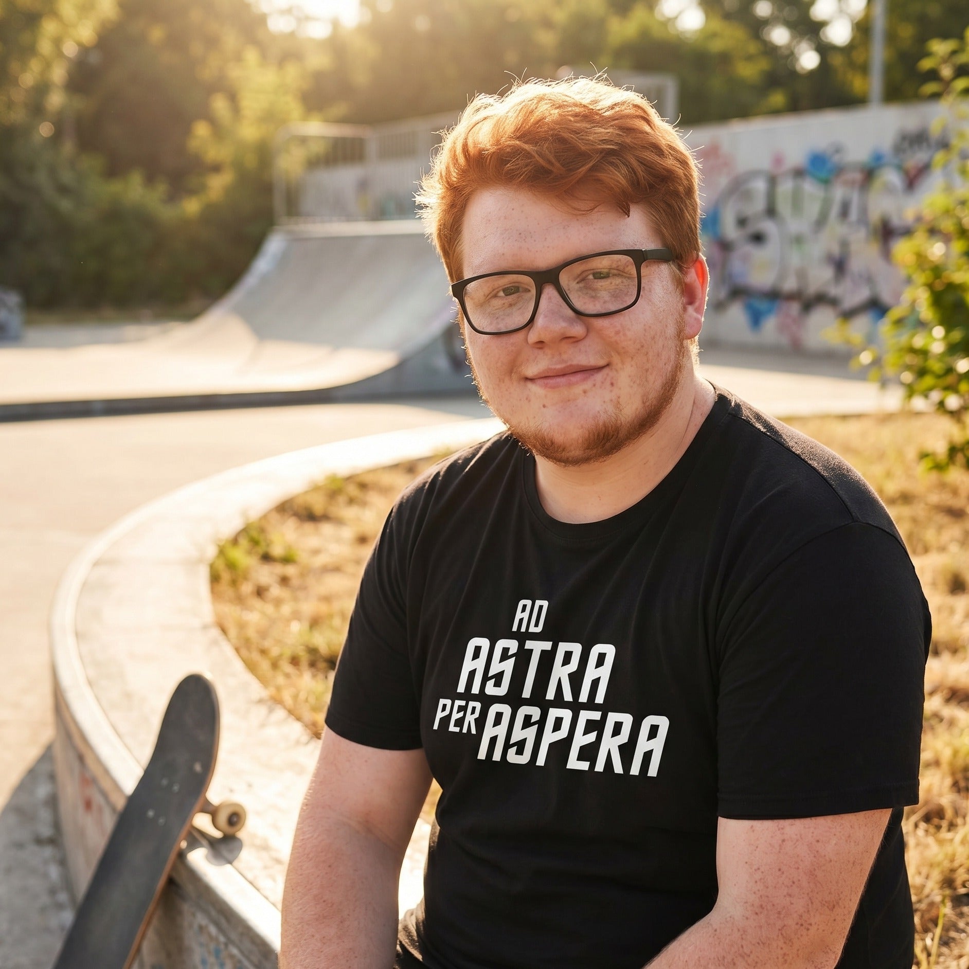 Produktbild Ad Astra Per Aspera T-Shirt für Star Trek Fans schwarz