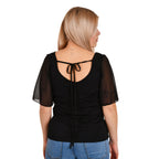 Product image Wednesday - Macabre Love T-shirt with Butterfly Sleeves
