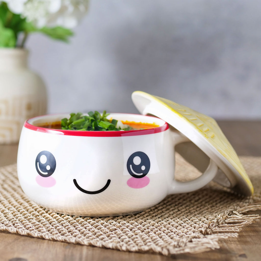 Kawaii Tasse mit Deckel für Anime Fans