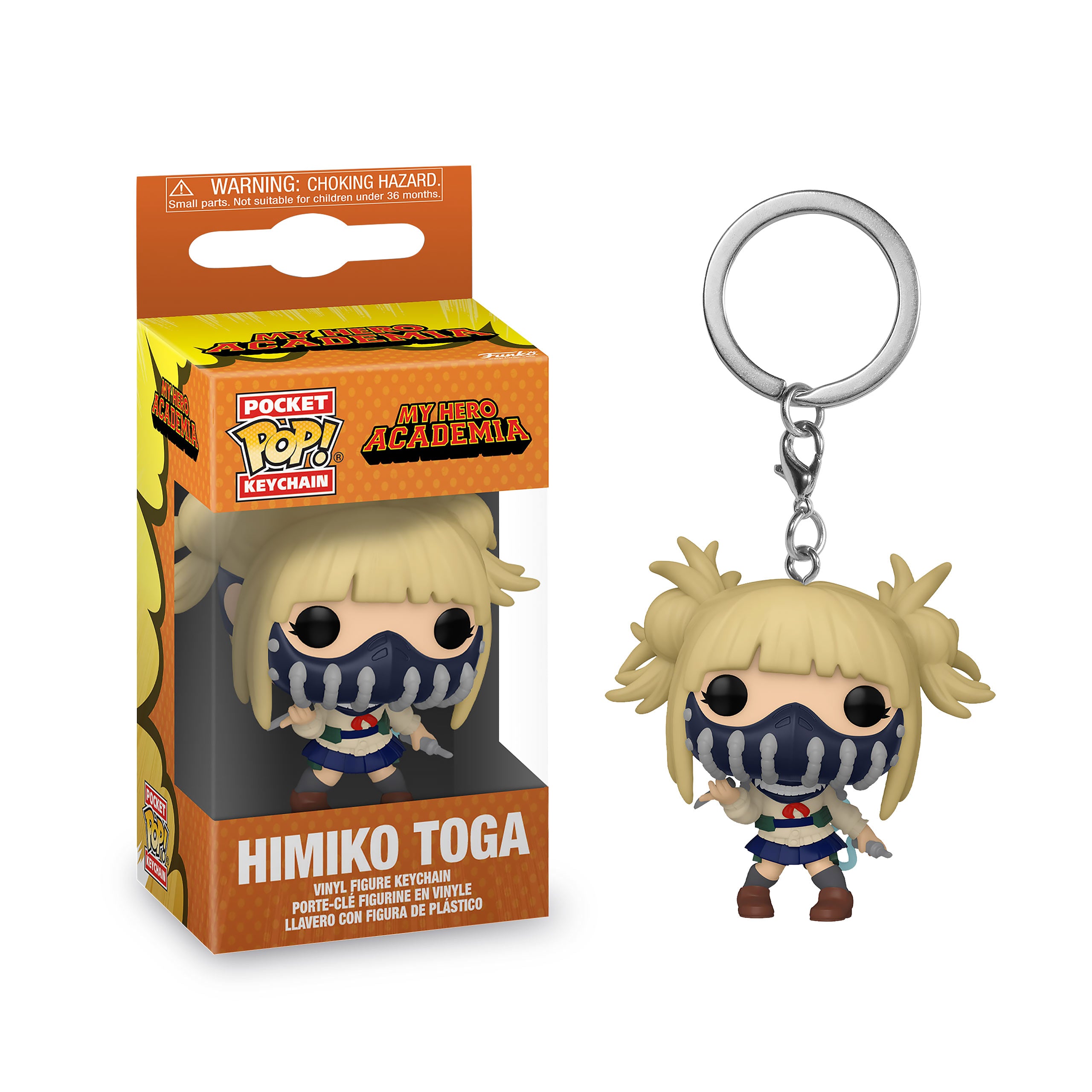 Produktbild My Hero Academia - Toga mit Maske Funko Pop Schlüsselanhänger