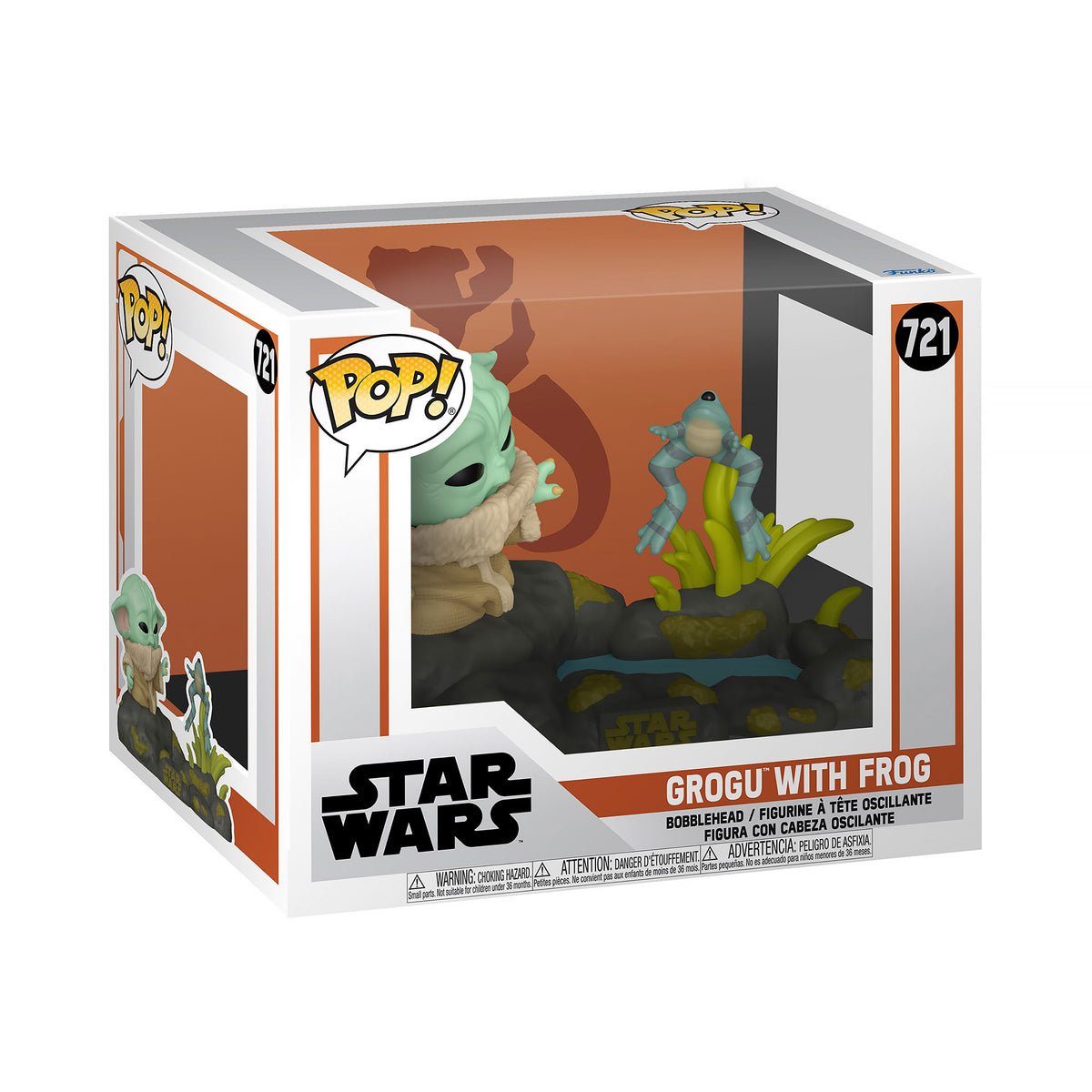 Produktbild Grogu mit Frosch Funko Pop Figur - Star Wars The Mandalorian