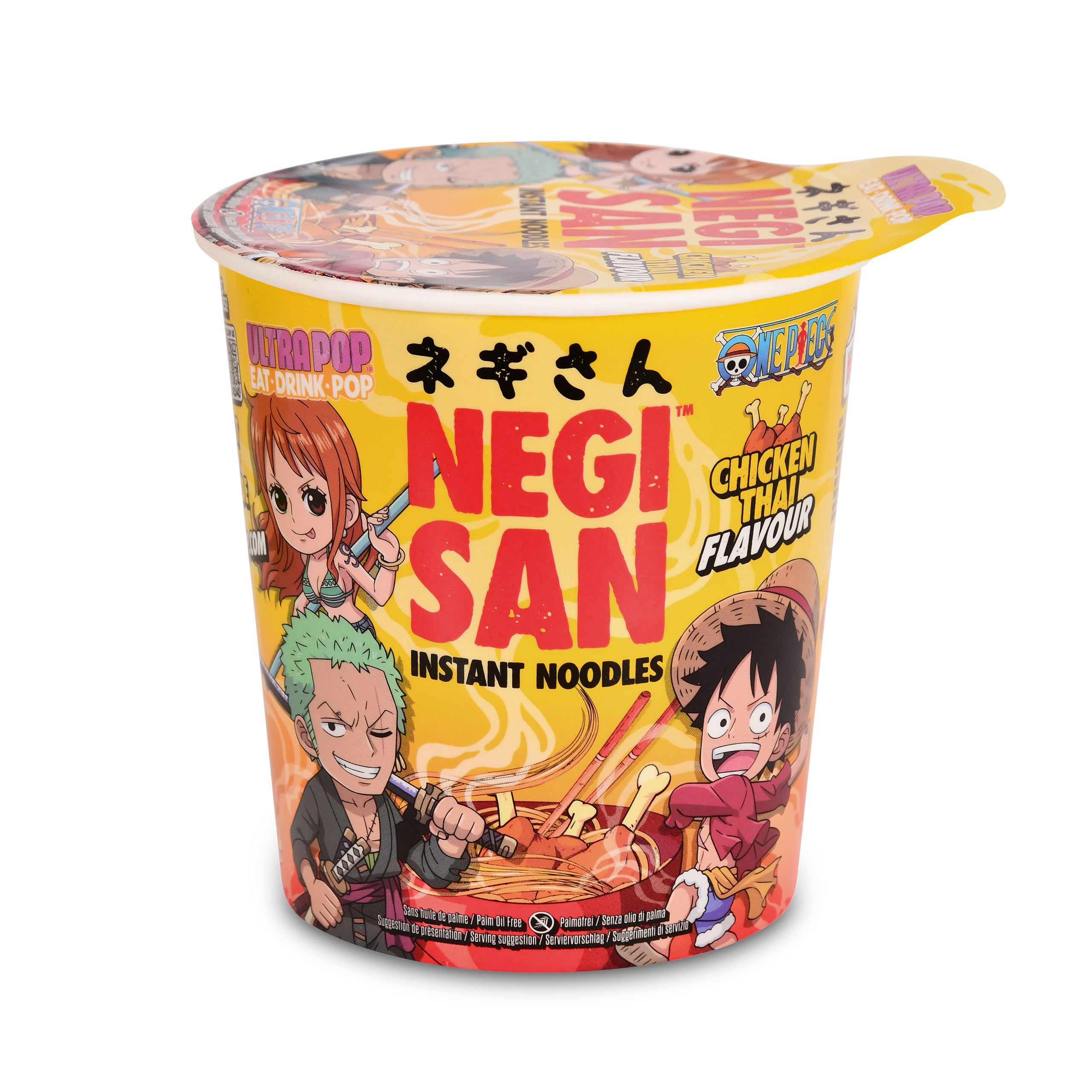 Produktbild One Piece Ramen - Luffy, Zoro und Nami Chicken Thai Instant-Nudeln