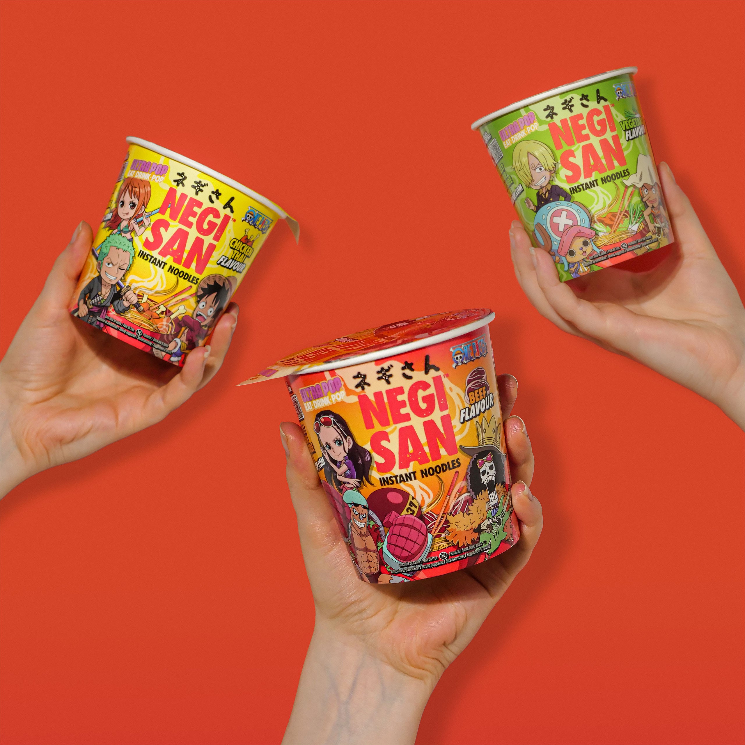 Produktbild One Piece Ramen - Luffy, Zoro und Nami Chicken Thai Instant-Nudeln