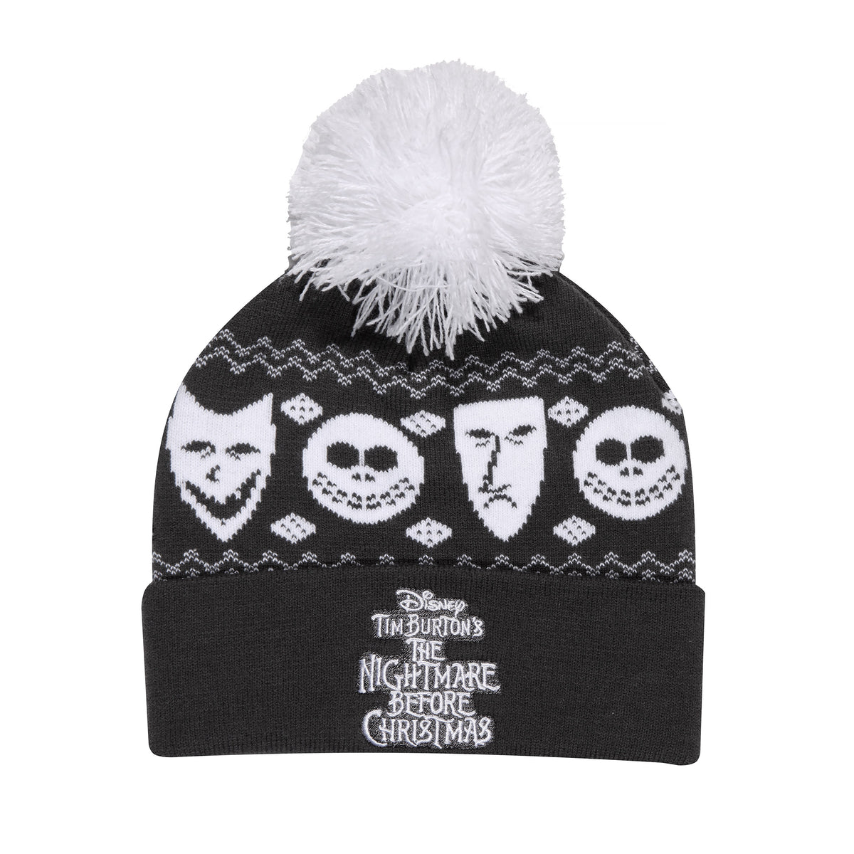 Produktbild Furcht, Angst und Schrecken Mütze mit Bommel - Nightmare Before Christmas