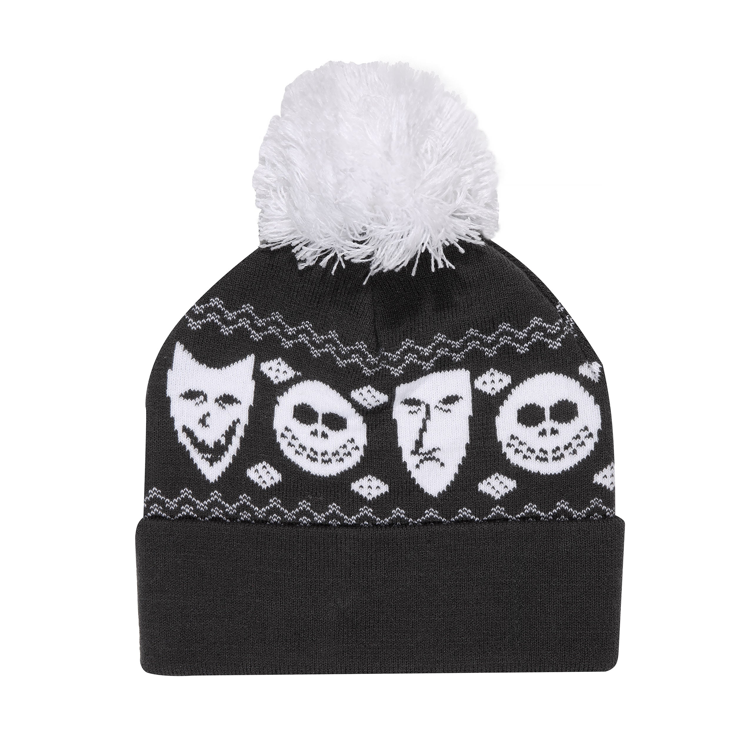 Produktbild Furcht, Angst und Schrecken Mütze mit Bommel - Nightmare Before Christmas