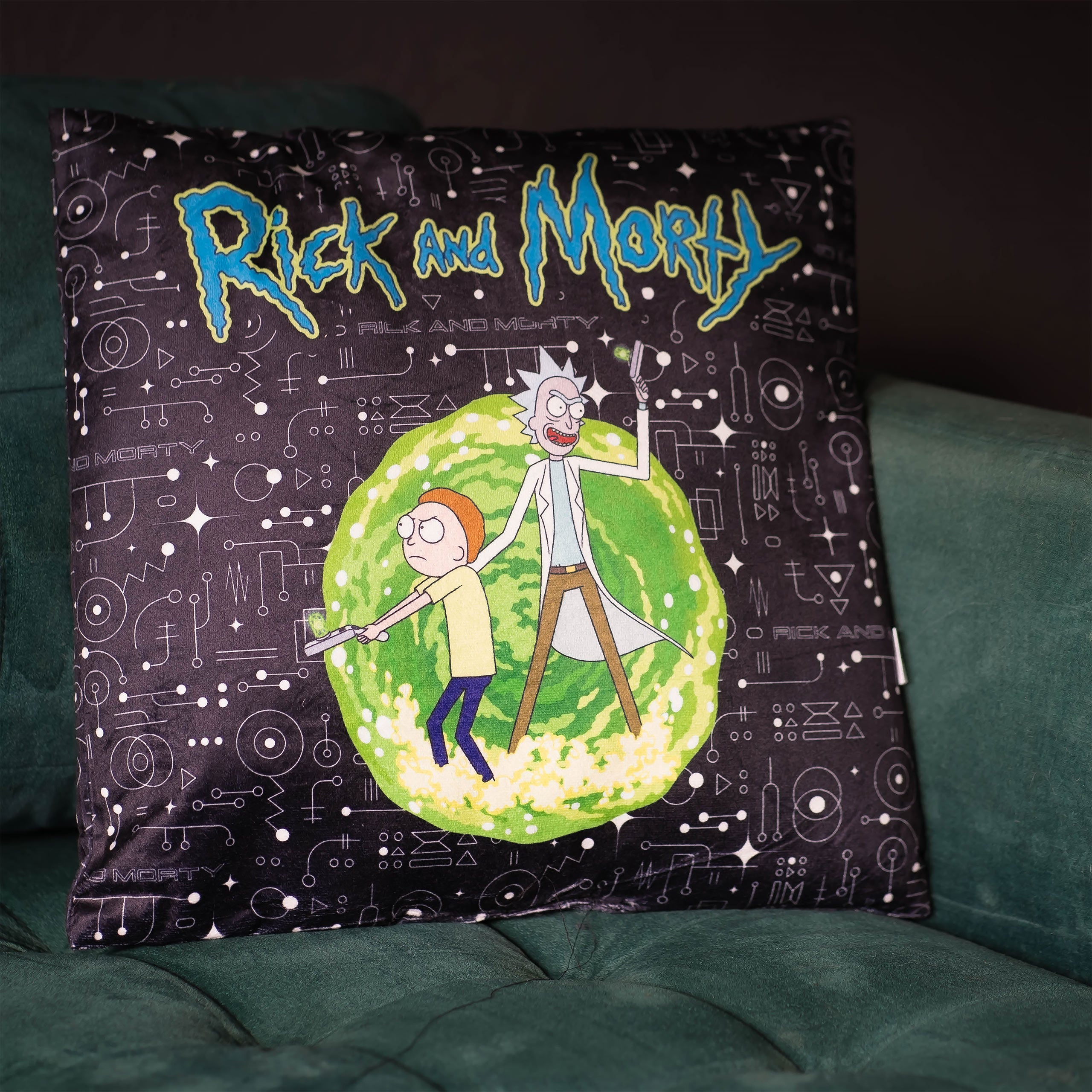 Product image Rick and Morty - Portal and Science Pillow