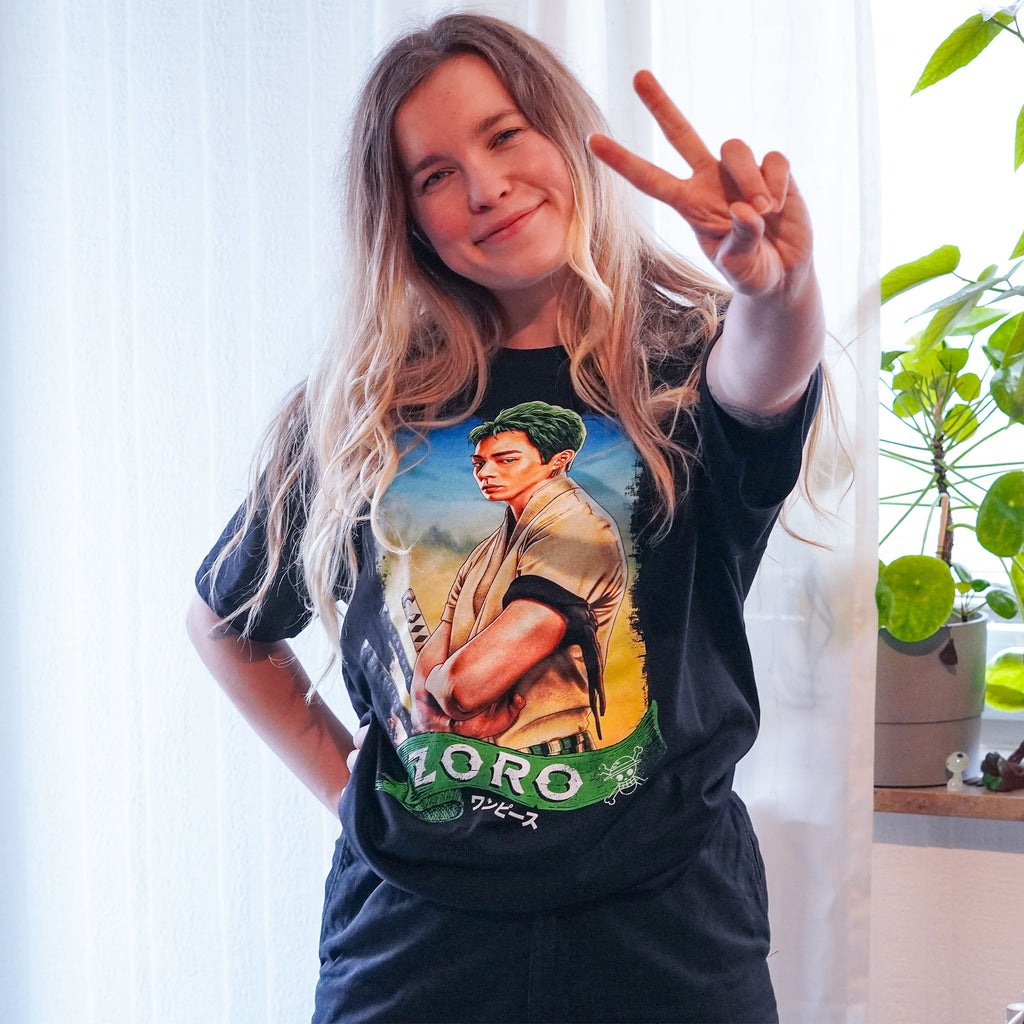 Zoro T-Shirt schwarz - One Piece
