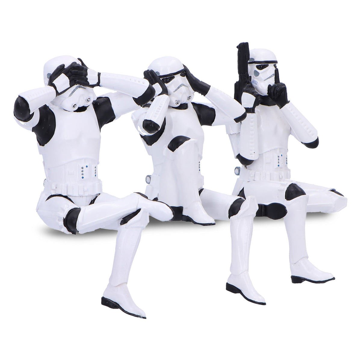 Produktbild Original Stormtrooper Don't See Hear Speak Figurenset sitzend