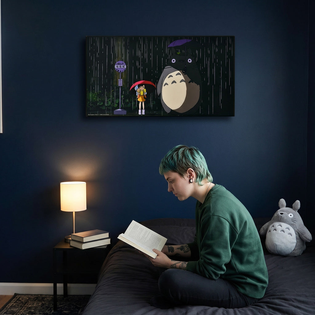 Produktbild Totoro - Bus Stop Wandbild Holz