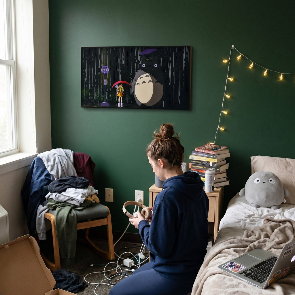 Produktbild Totoro - Bus Stop Wandbild Holz