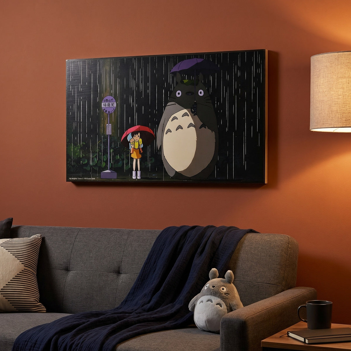Produktbild Totoro - Bus Stop Wandbild Holz
