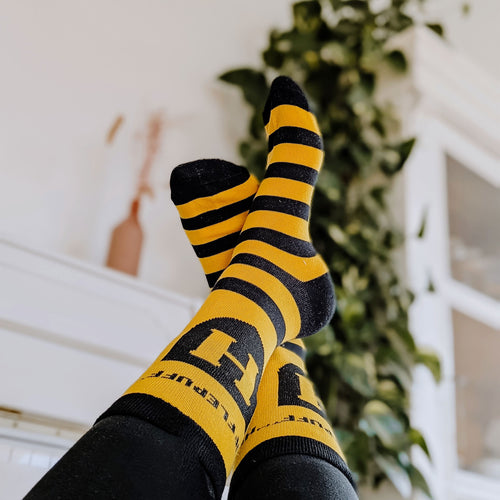 Produktbild Harry Potter - Hufflepuff Logo Socken gelb-schwarz