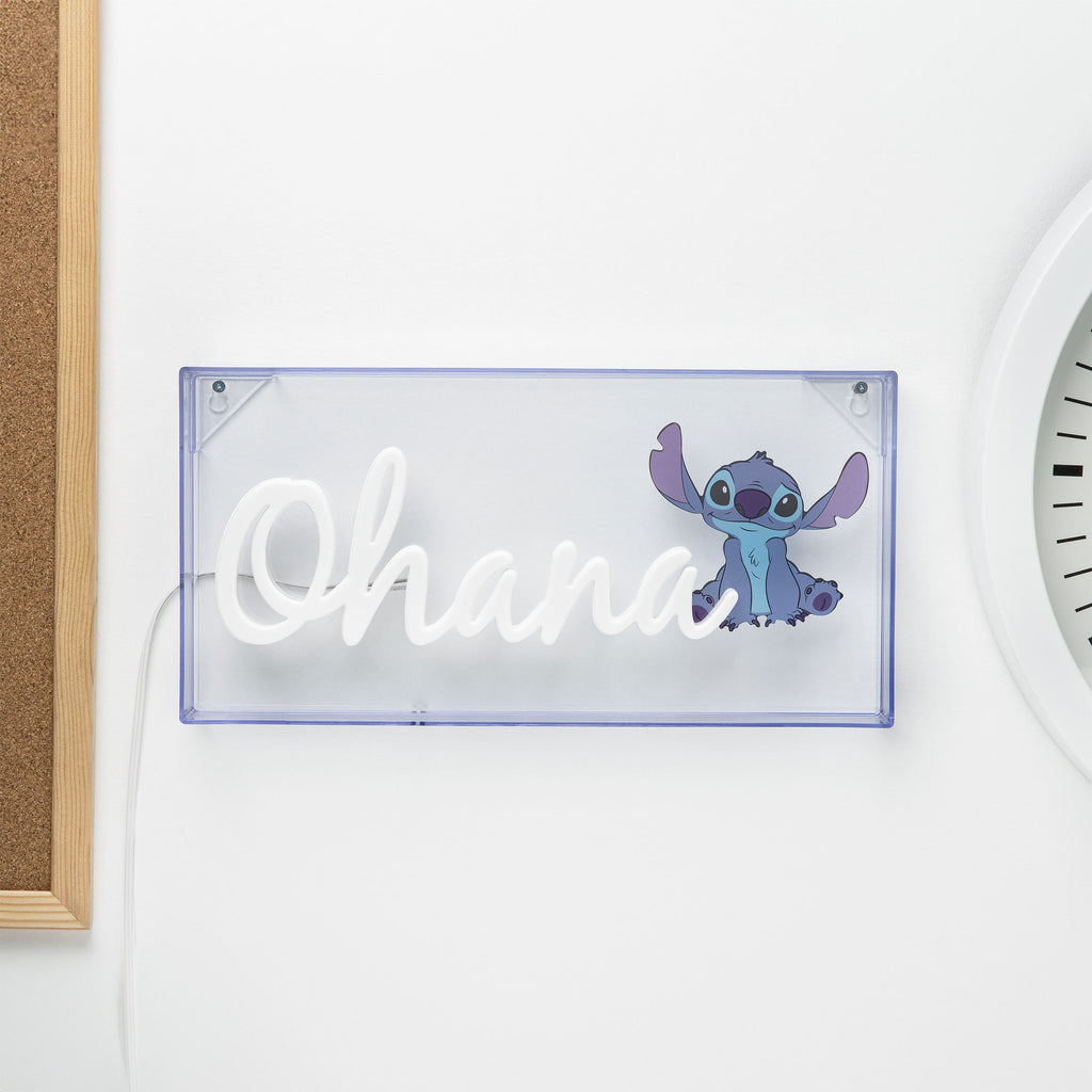 Produktbild Stitch Ohana Neon Lampe - Lilo & Stitch