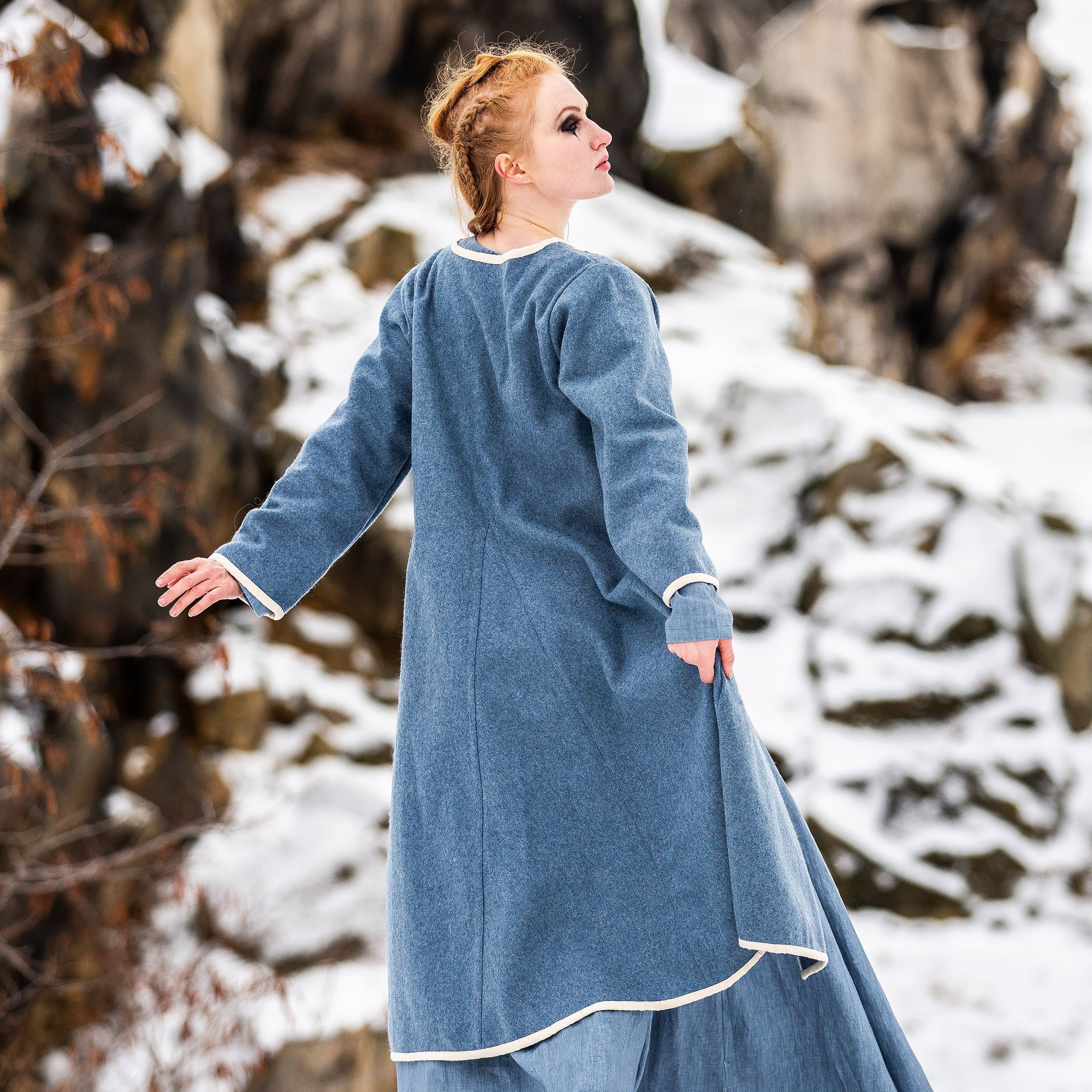 Produktbild Mittelalter Birka-Mantel blau