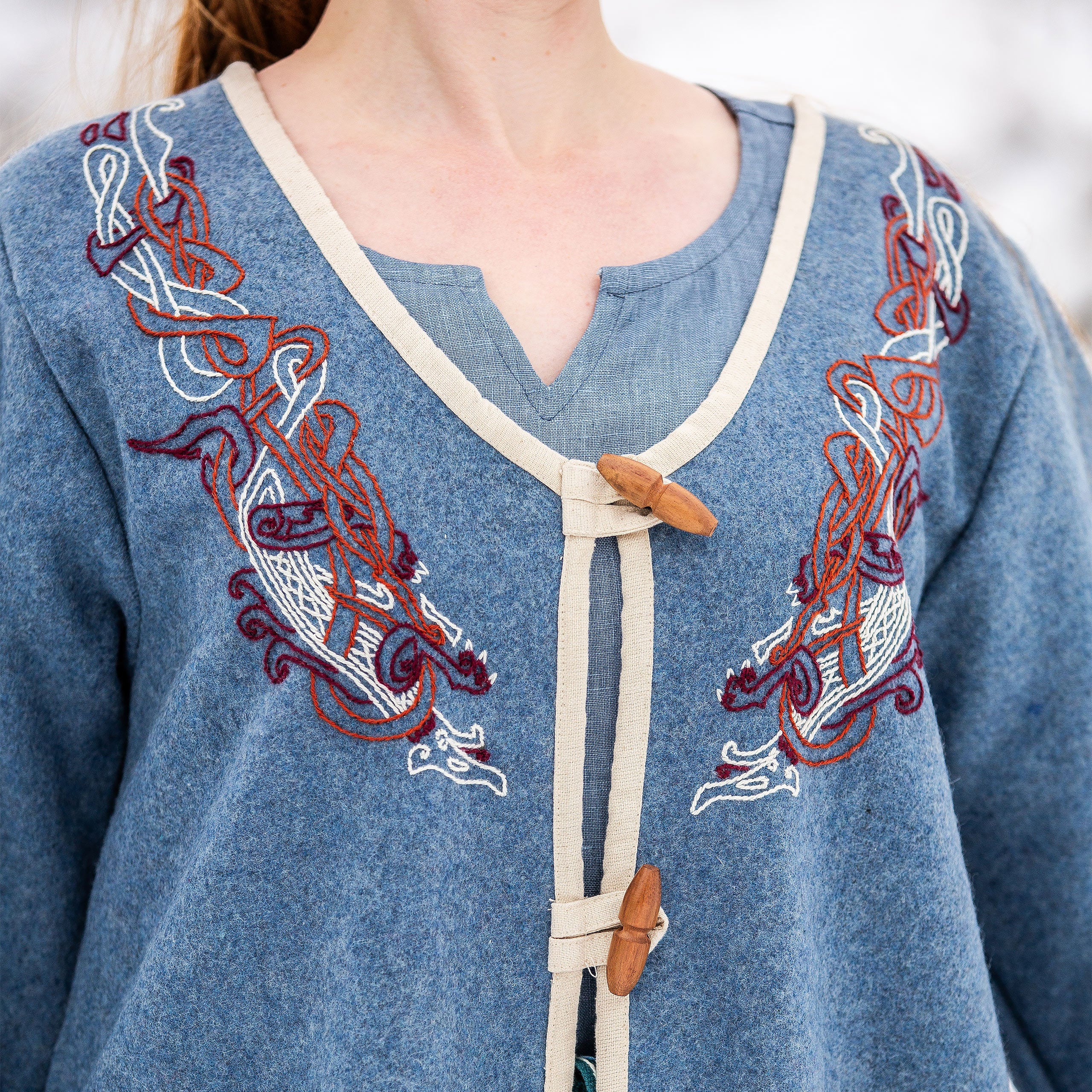 Produktbild Mittelalter Birka-Mantel blau