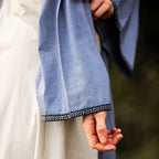 Produktbild Mittelalter Kleid mit Schnürung blau-natur