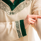 Produktbild Mittelalter Kleid mit Stickerei beige-grün