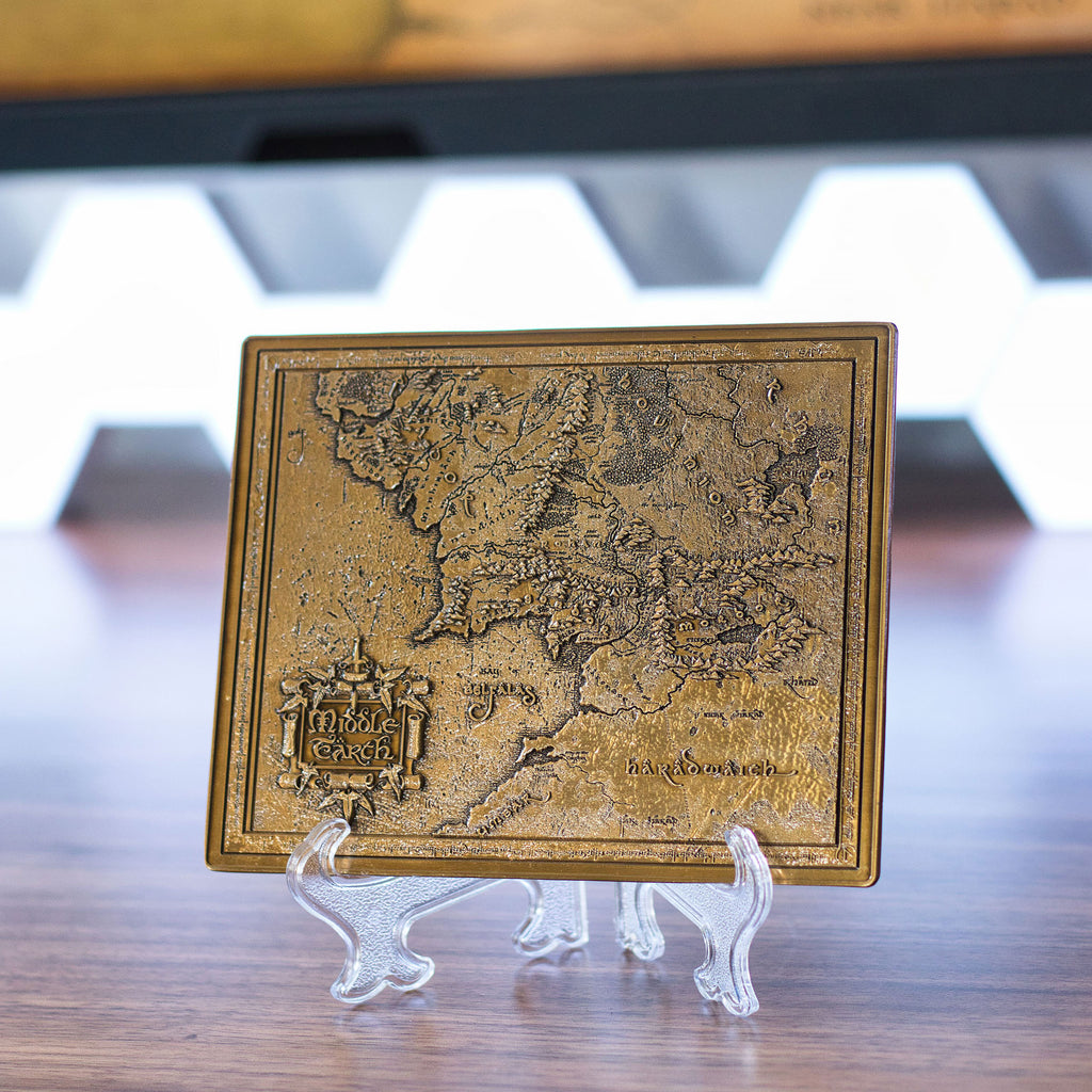 Produktbild Der Herr der Ringe - Mittelerdekarte Replik mit Präsentationsdisplay