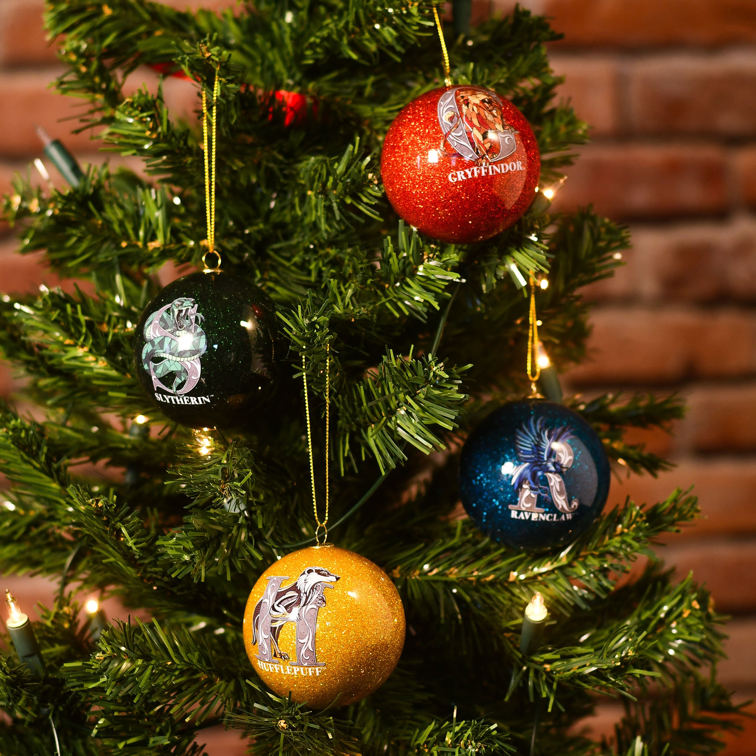 Produktbild Harry Potter - Häuser Wappen Weihnachtsbaumkugeln 4er Set