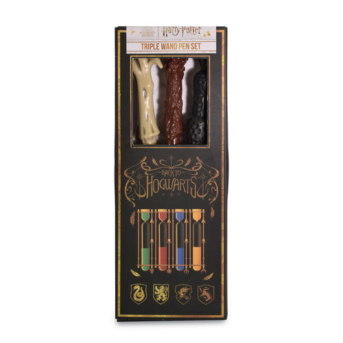 Produktbild Harry Potter - Hogwarts Zauberstab Stifte 3er Set