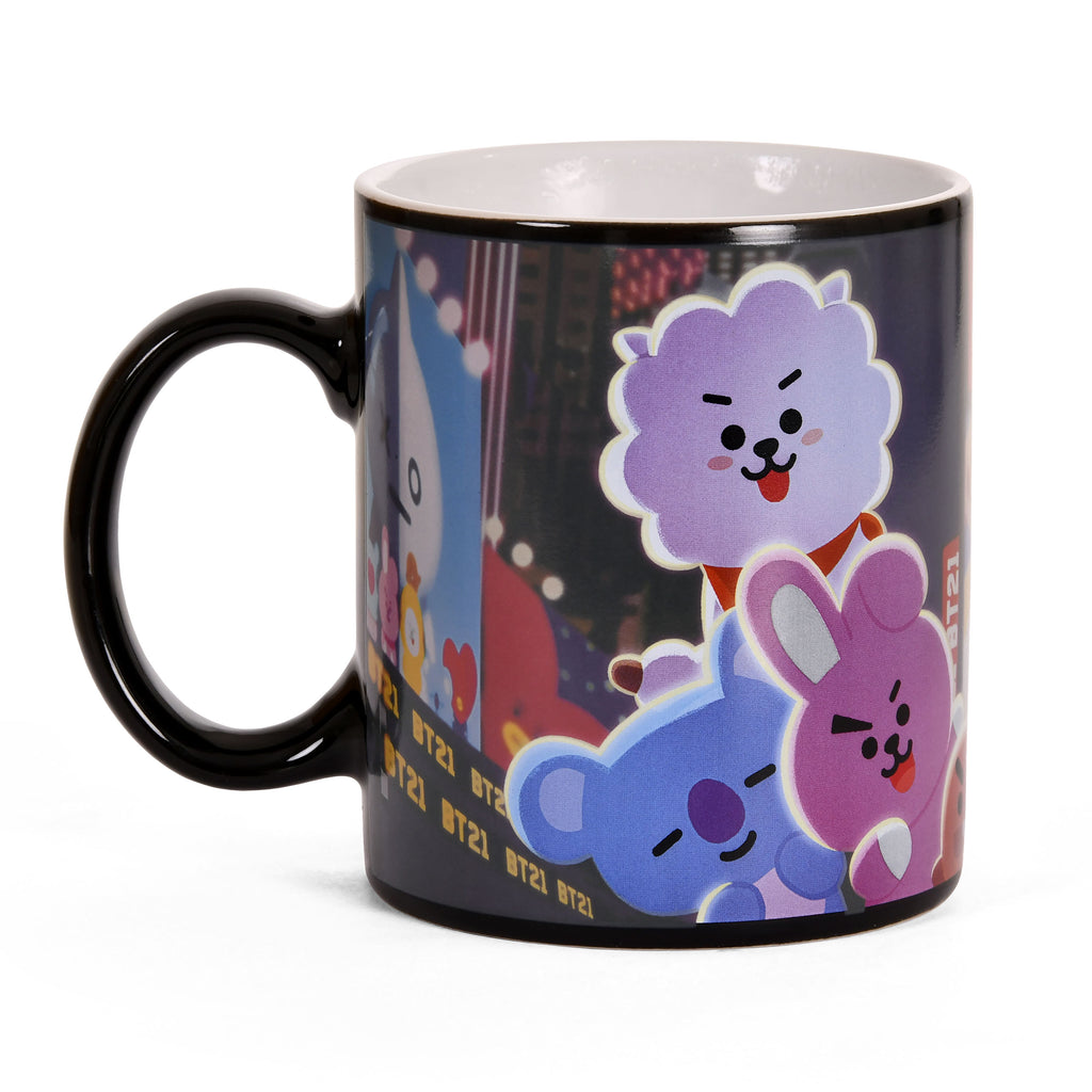 Produktbild BT21 Times Square Thermoeffekt Tasse - Line Friends
