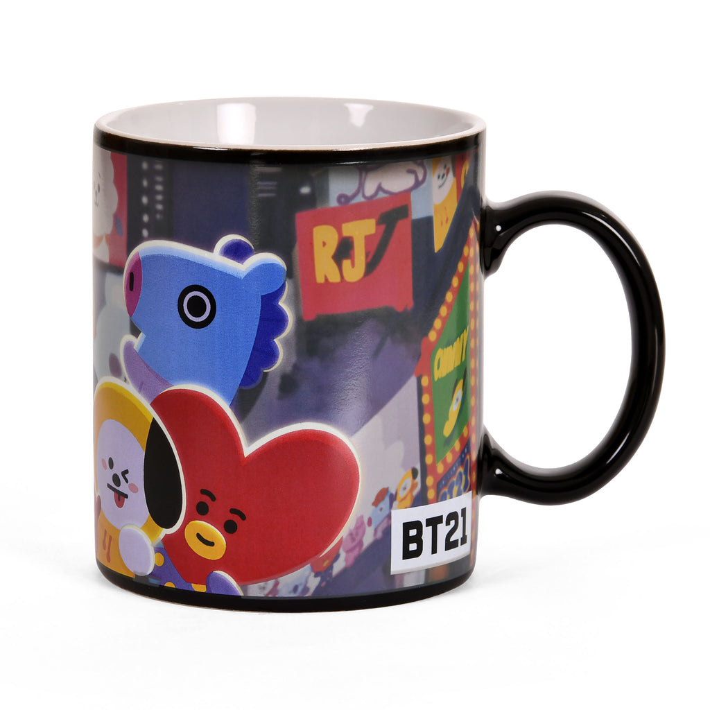 Produktbild BT21 Times Square Thermoeffekt Tasse - Line Friends