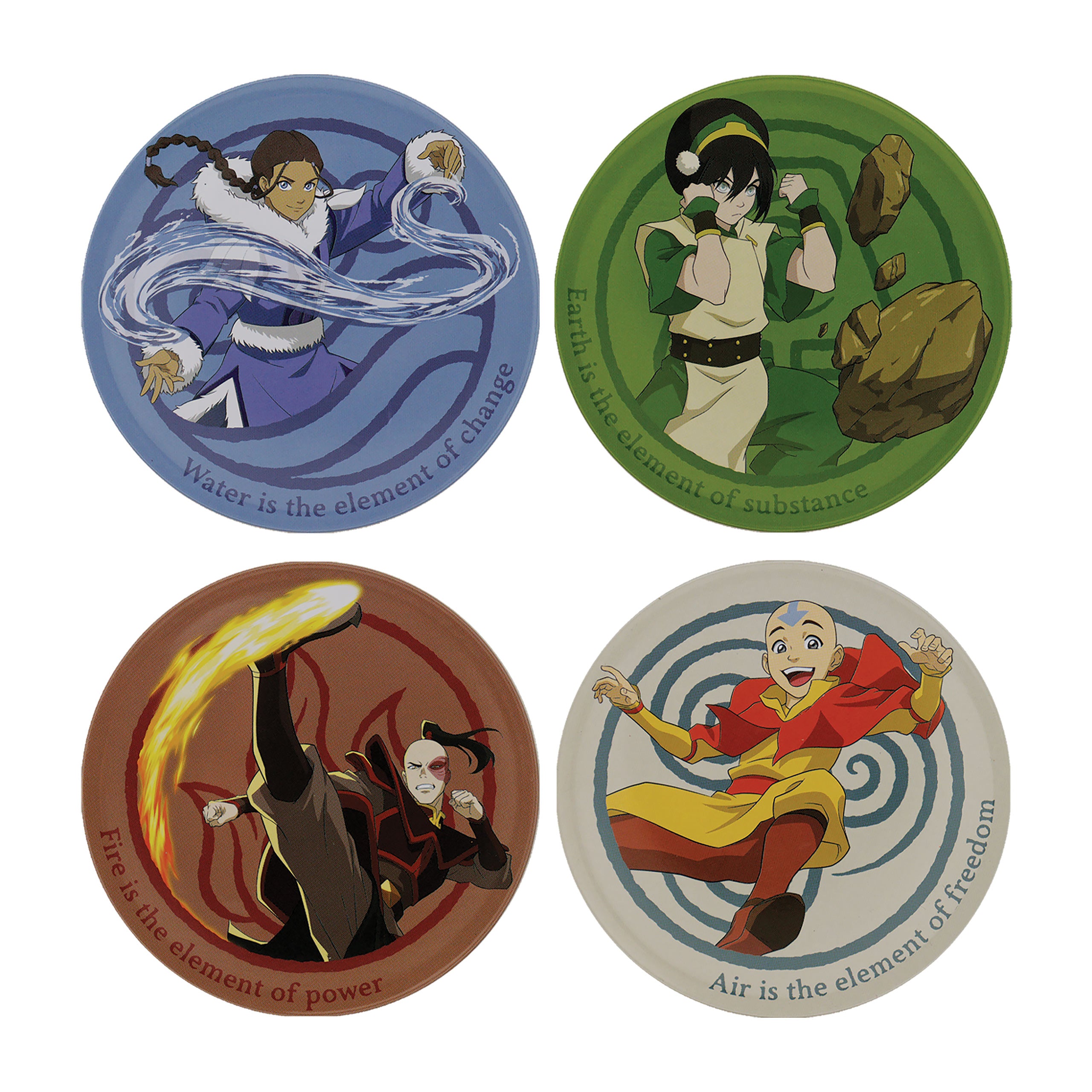 Produktbild Avatar The Last Airbender - Characters Metall Untersetzer