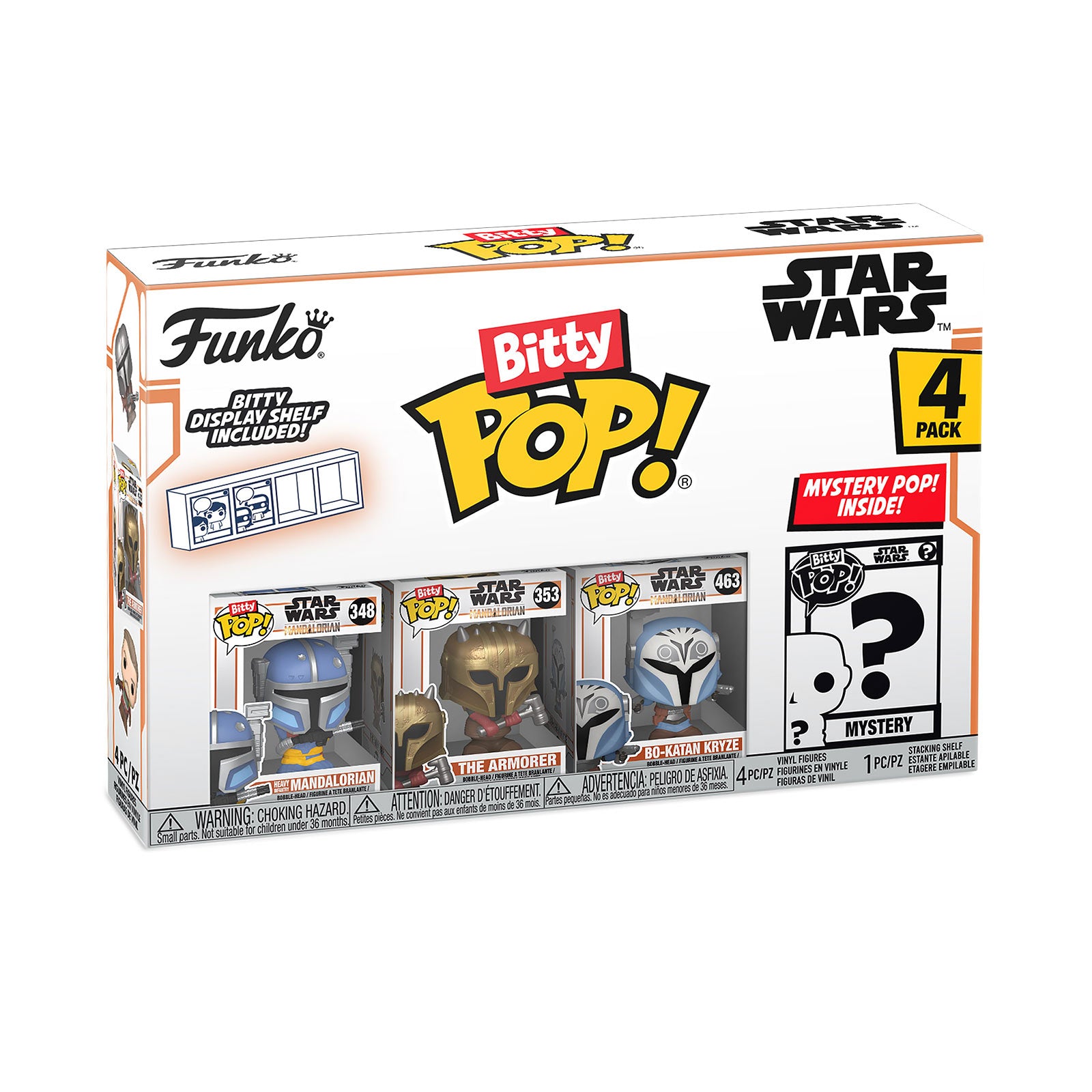 Produktbild Star Wars The Mandalorian - Funko Bitty Pop 4er Figuren Set Serie 1