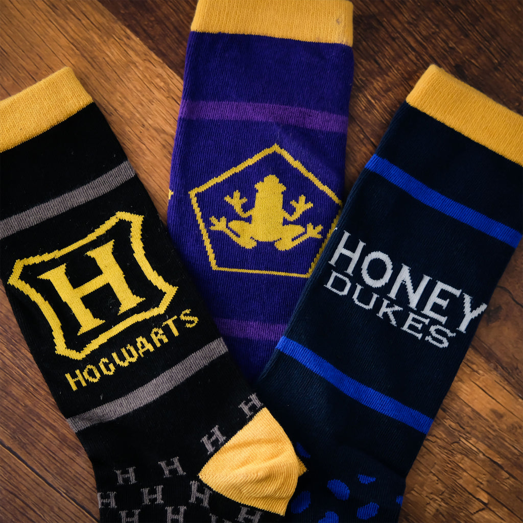 Produktbild Harry Potter - Socken 3er Set in Schokofrosch Box