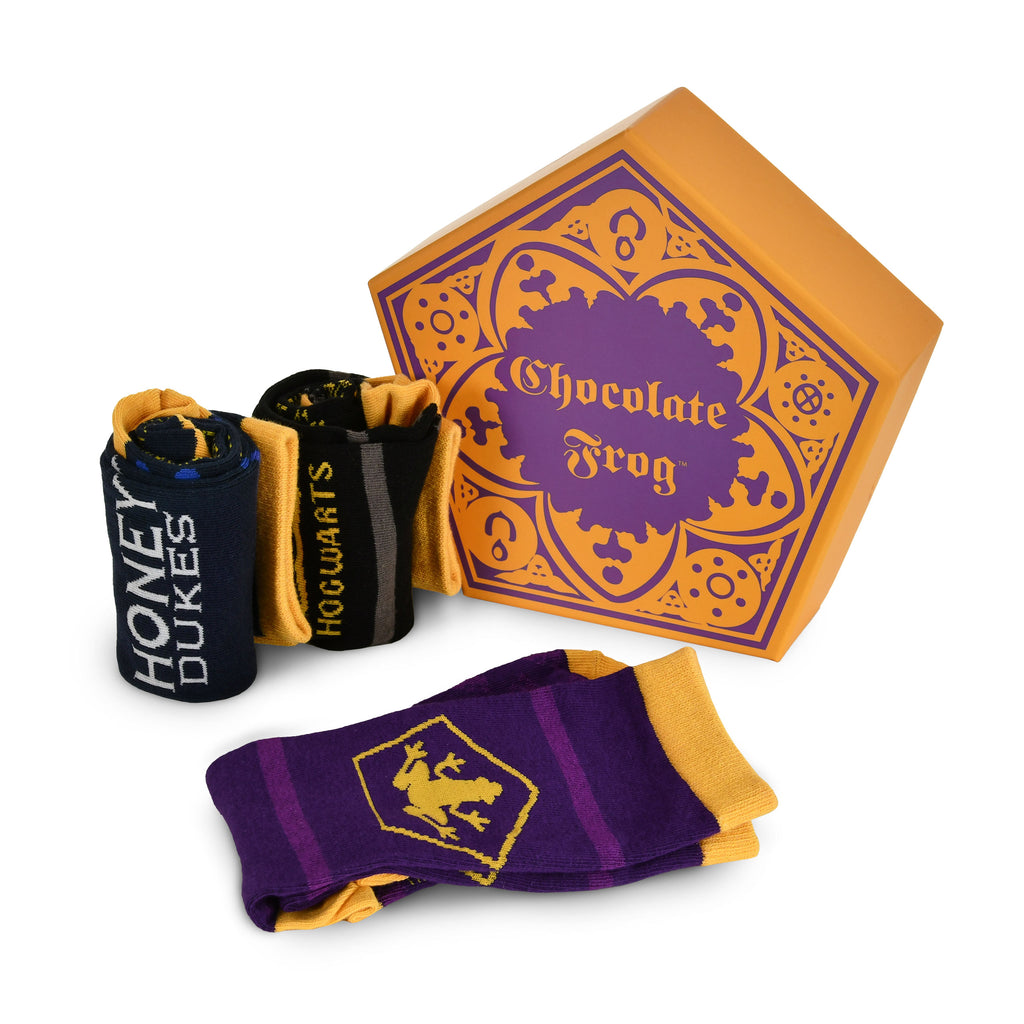 Produktbild Harry Potter - Socken 3er Set in Schokofrosch Box