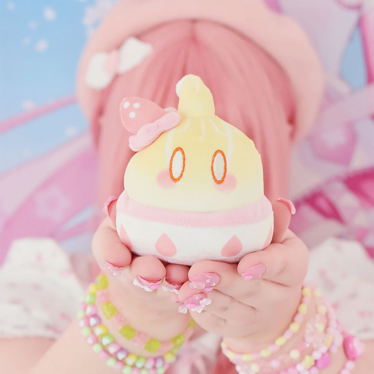 Produktbild Genshin Impact - Mutant Electro Slime Strawberry Cake Style Plüsch Figur