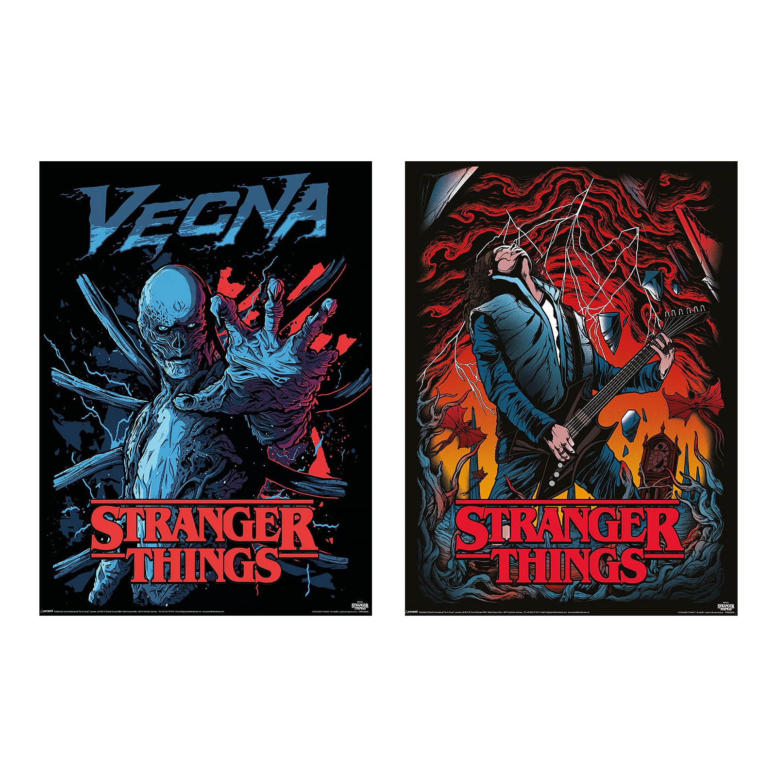 Produktbild Stranger Things - Vecna & Eddie Poster 2er Set