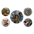 Produktbild Attack on Titan - Season 3 Button 5er Set