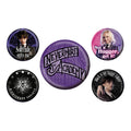 Produktbild Wednesday - Nevermore Button 5er Set