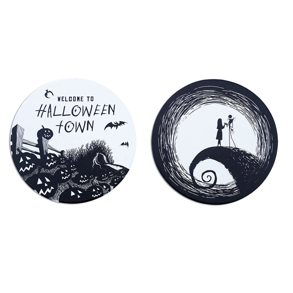 Produktbild Nightmare Before Christmas - Welcome To Halloween Town Untersetzer 2er Set