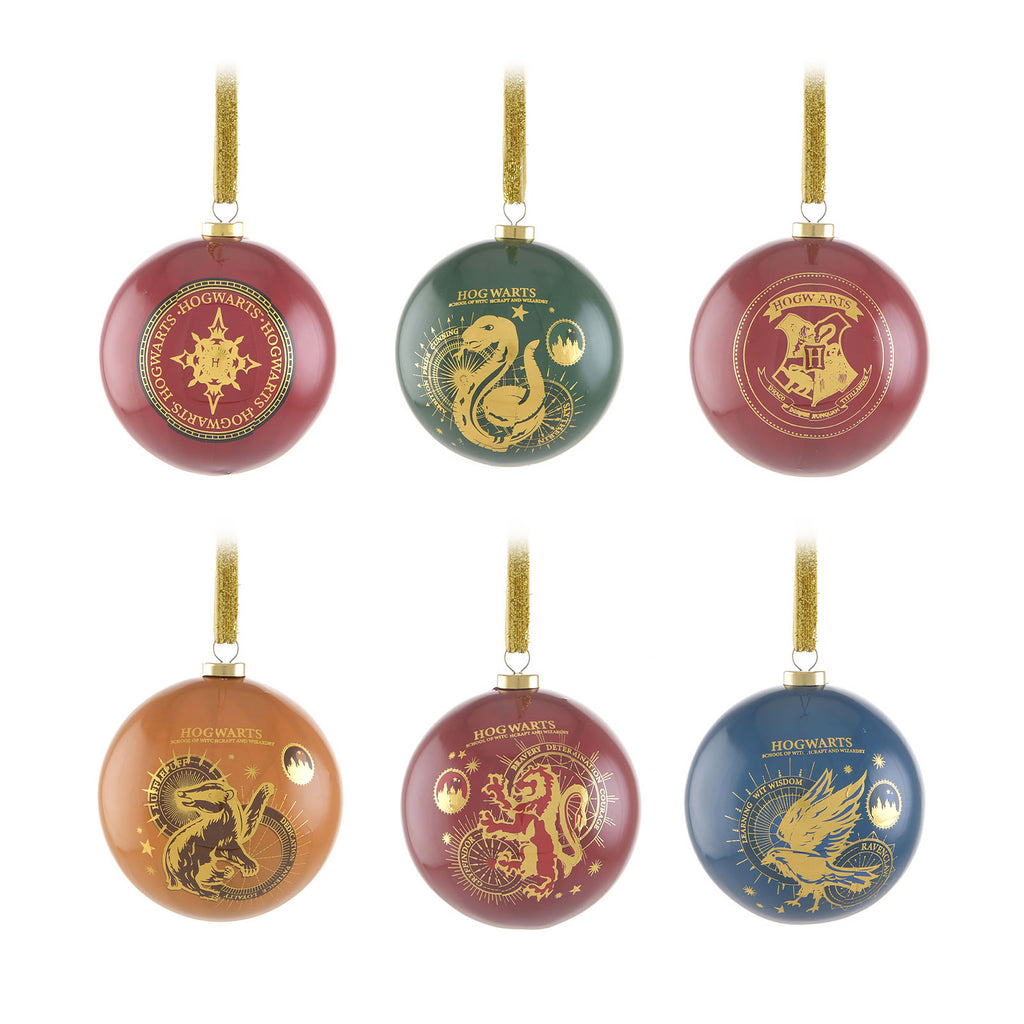 Produktbild Harry Potter - Häuser Wappen Weihnachtsbaumkugeln 6tlg