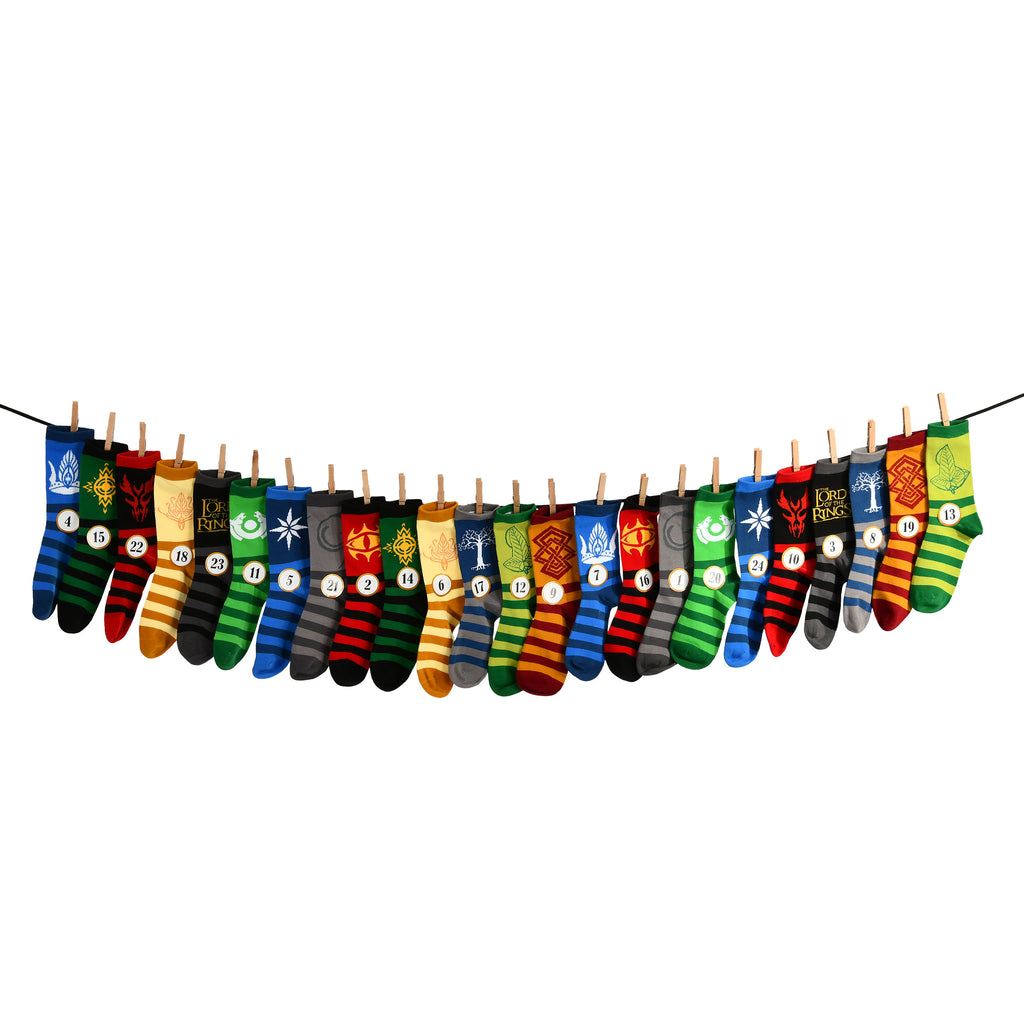 Produktbild Der Herr der Ringe Socken Adventskalender zum Befüllen
