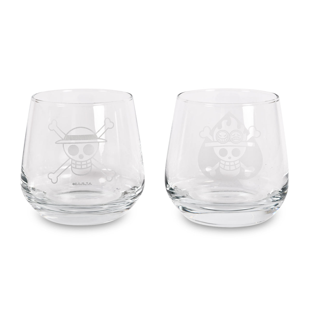 Produktbild One Piece - Luffy & Ace Gläser 2er Set