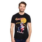 Produktbild Sailor Moon mit Luna T-Shirt schwarz