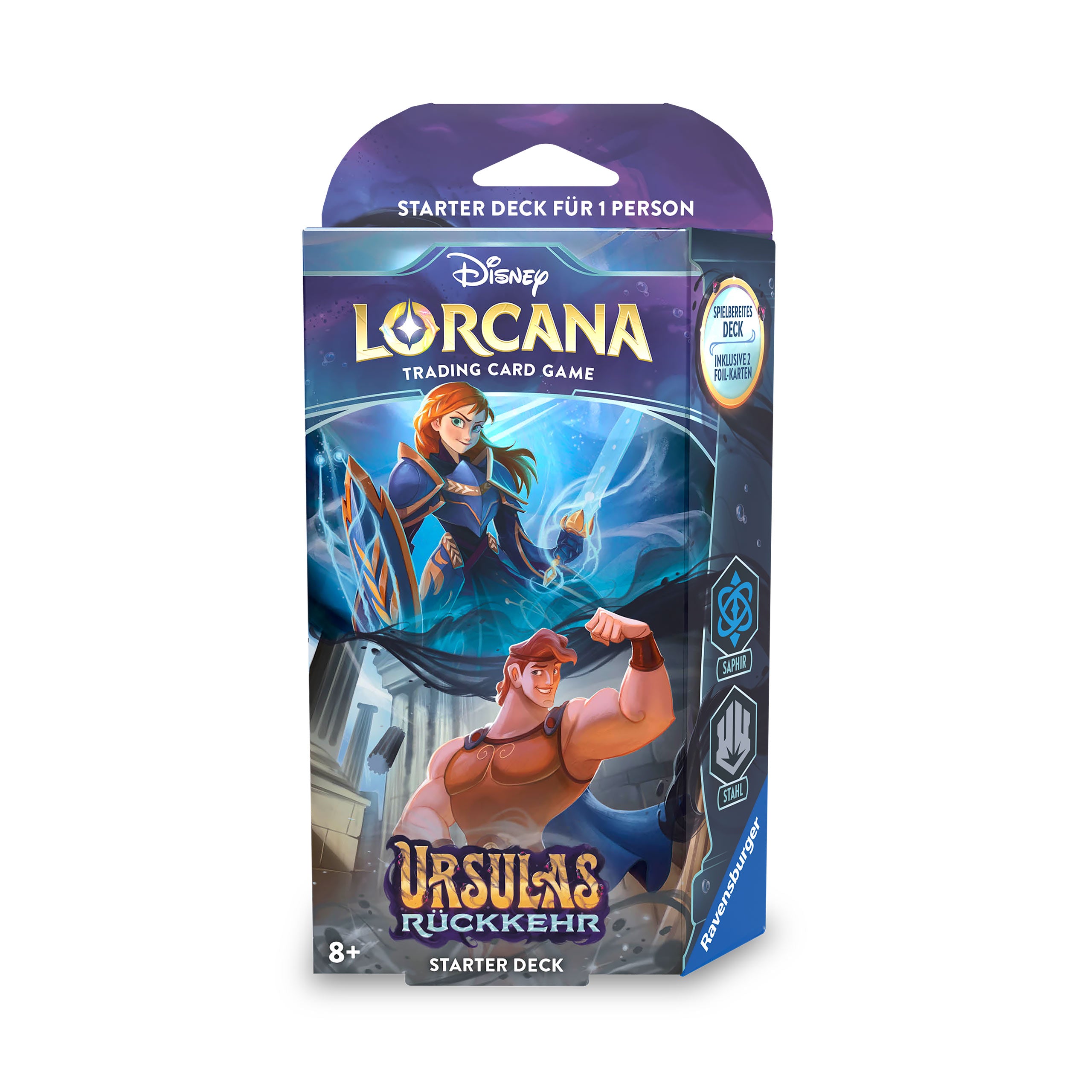 Produktbild Disney Lorcana Saphir und Stahl Starterset - Ursulas Rückkehr Trading Card Game