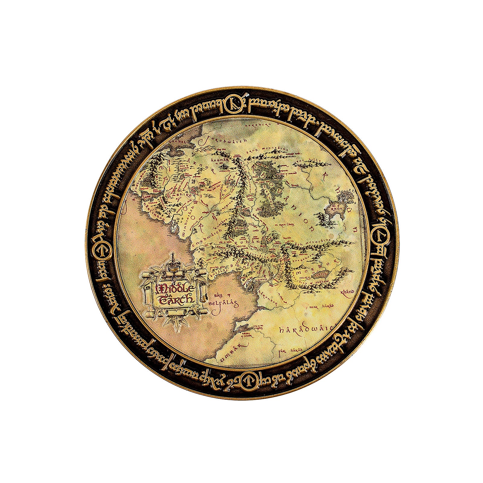 Produktbild Der Herr der Ringe - Mittelerdekarte Sammlermünze limitiert