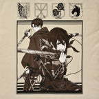 Produktbild Attack on Titan - Group Oversize T-Shirt beige