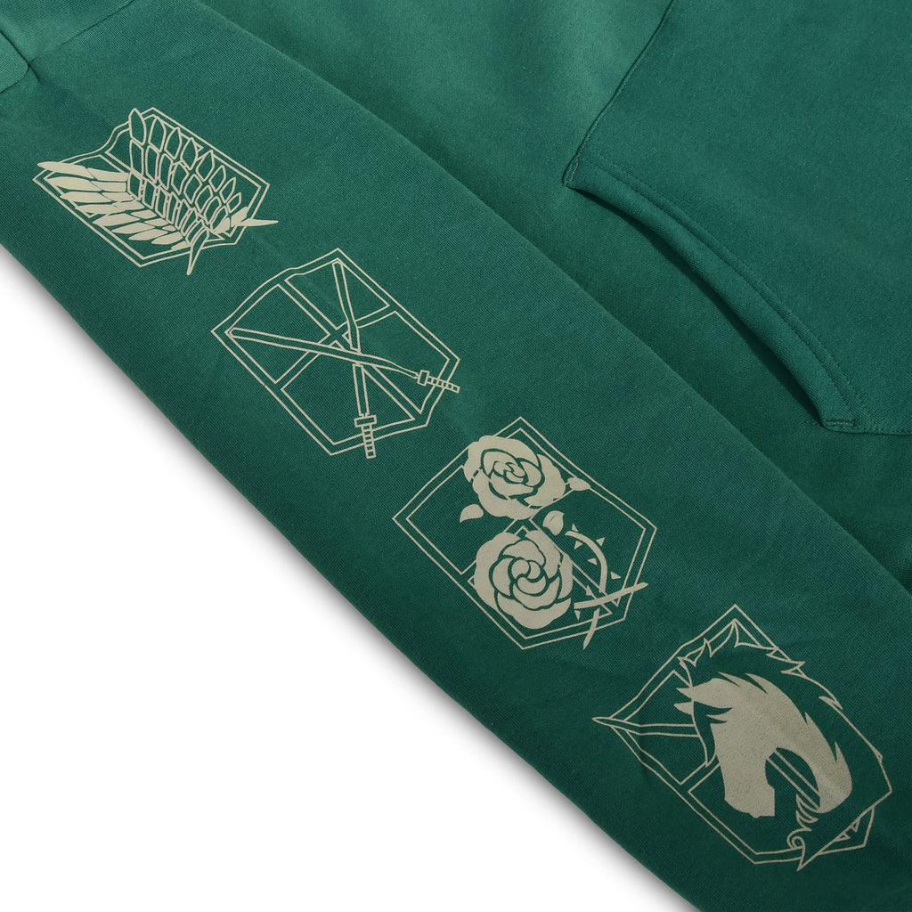 Produktbild Scout Symbol Military Hoodie grün - Attack on Titan