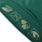 Produktbild Scout Symbol Military Hoodie grün - Attack on Titan