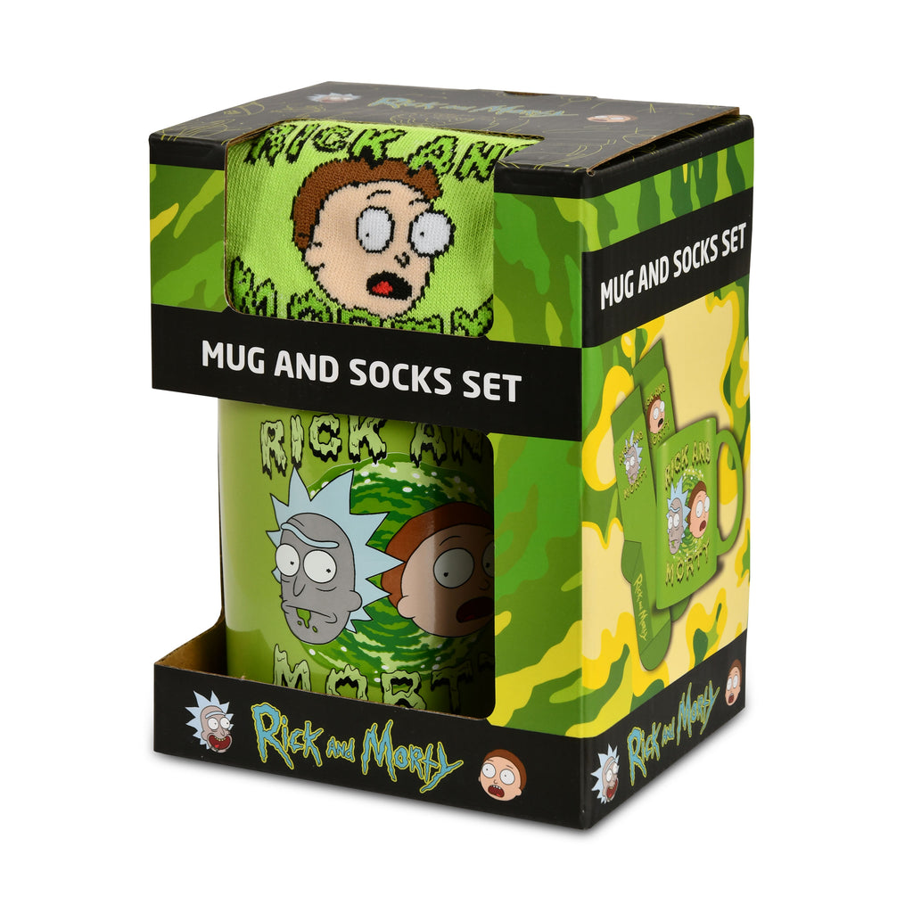 Produktbild Rick and Morty - Portal Socken und Tasse