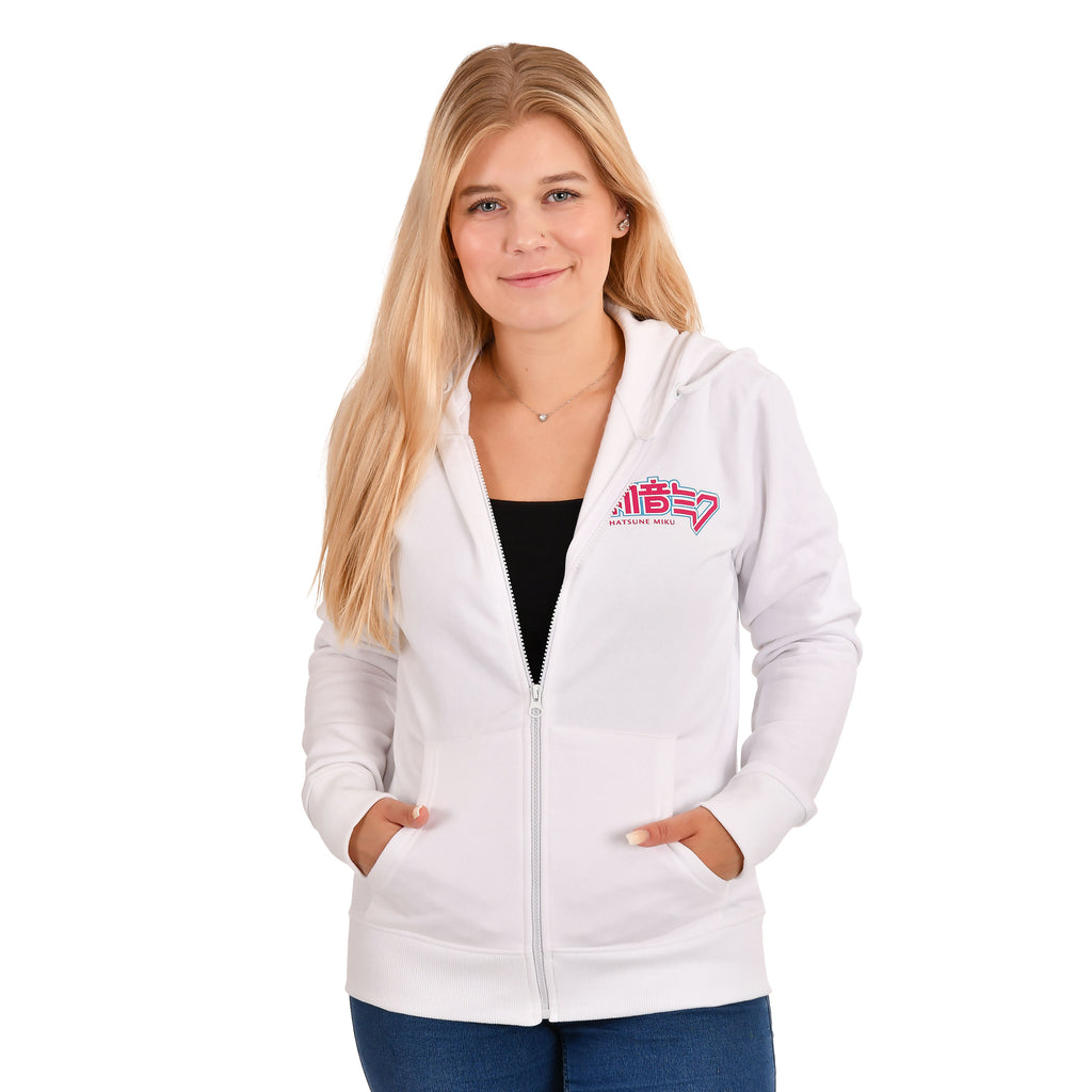 Hatsune Miku Kapuzenjacke weiß