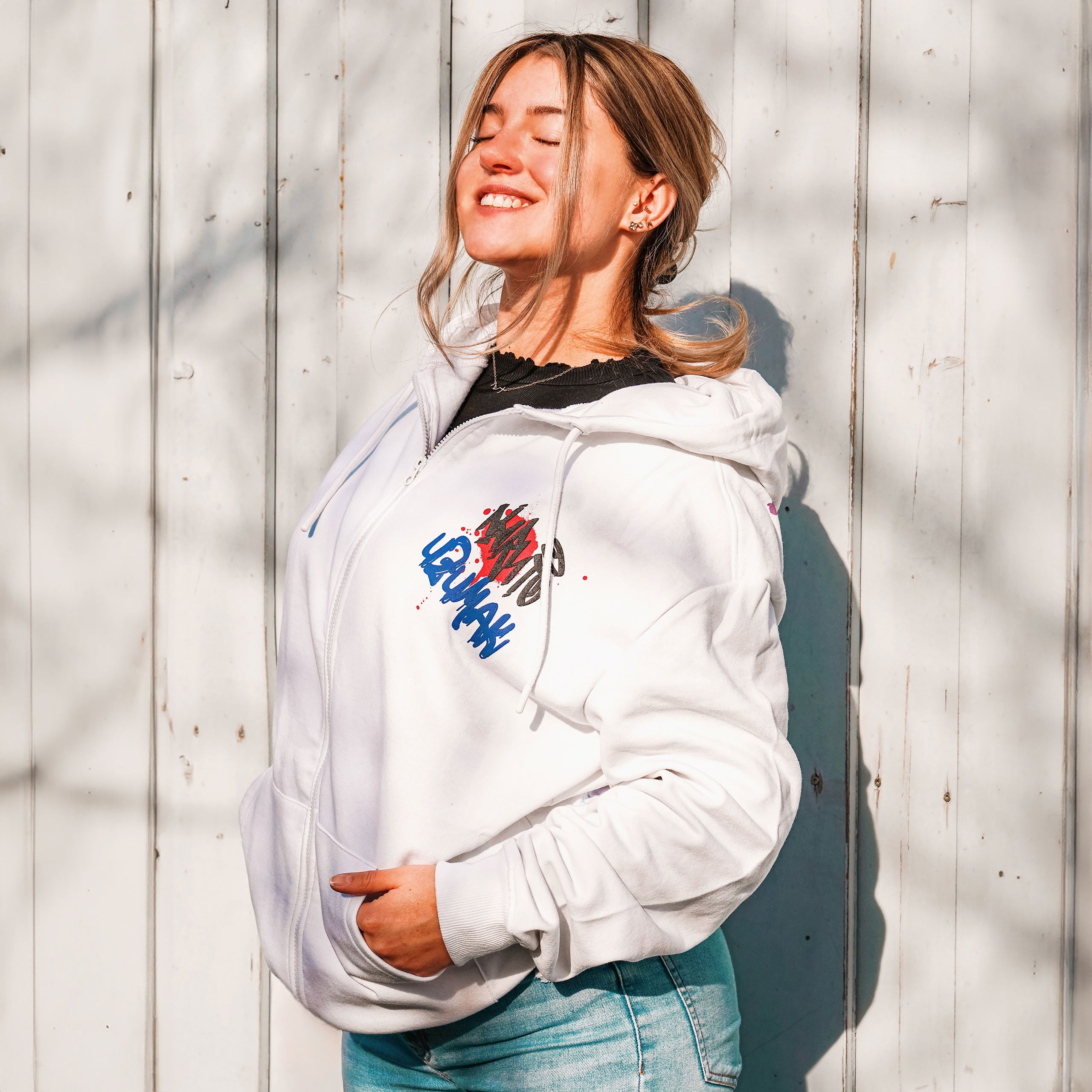 Produktbild Naruto - Graffiti Kapuzenjacke weiß