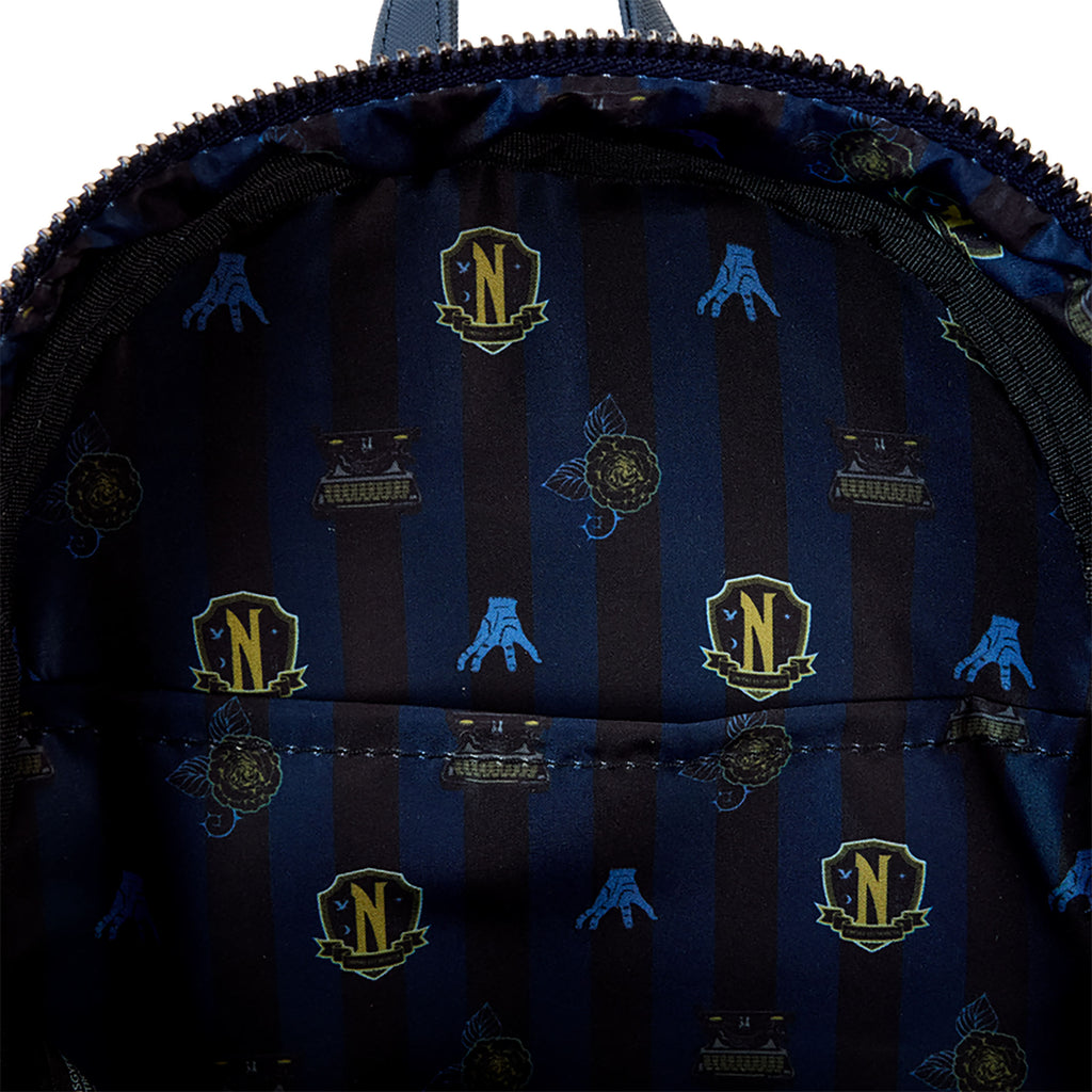 Produktbild Wednesday - Nevermore Academy Glow in the Dark Mini Rucksack