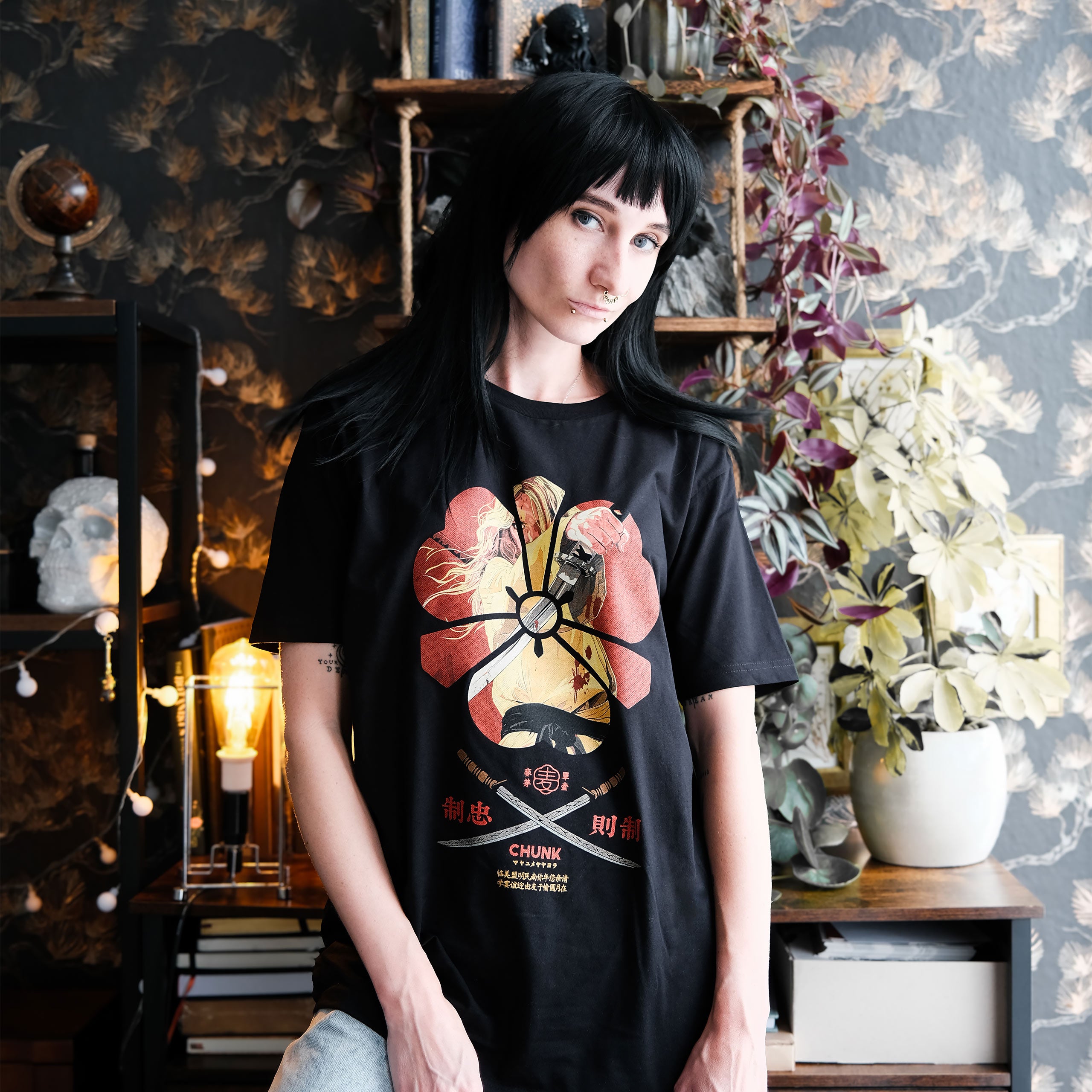 Produktbild Female Assassin T-Shirt für Kill Bill Fans schwarz